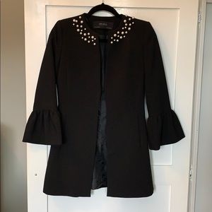 Black Pearl Embellished Blazer